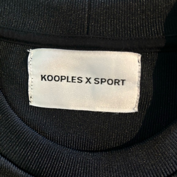 THE KOOPLES X SPORT knit tee shirt with corset details size small - Picture 7 of 8